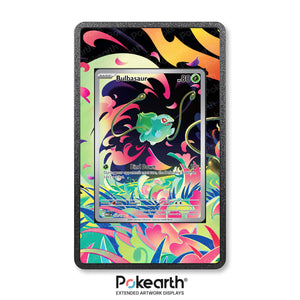 Bulbasaur 133/132 - Custodia con Artwork Esteso per Carte Pokémon - Display Case Extended Artwork Pokearth