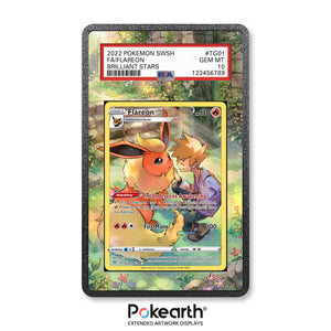 Flareon TG01/TG30 - Graded Card Extended Artwork Display Case - Display Case Extended Artwork Pokearth