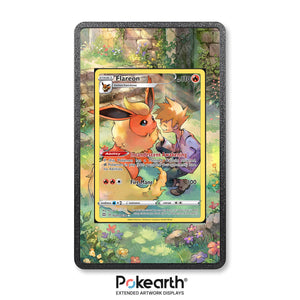 Flareon TG01/TG30 - Custodia con Artwork Esteso per Carte Pokémon - Display Case Extended Artwork Pokearth
