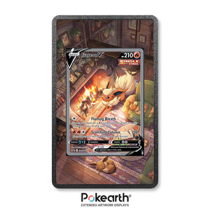 Flareon V SWSH 179 - Custodia con Artwork Esteso per Carte Pokémon - Display Case Extended Artwork Pokearth