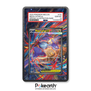Mega Latias ex 181/132 - Graded Card Extended Artwork Display Case - Display Case Extended Artwork Pokearth