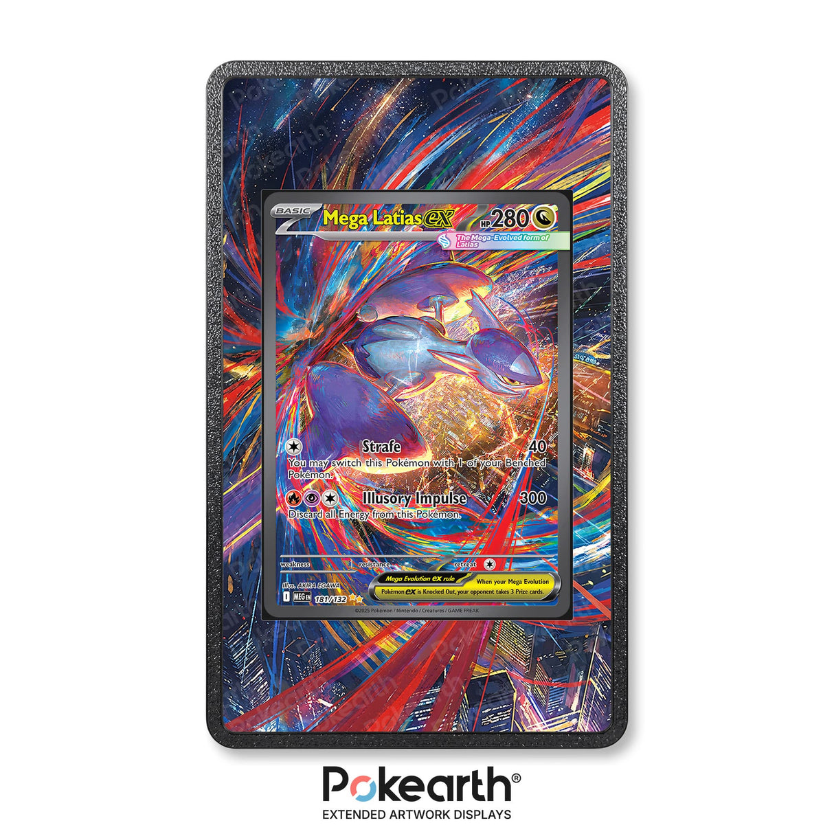 Mega Latias ex 181/132 - Custodia con Artwork Esteso per Carte Pokémon - Display Case Extended Artwork Pokearth