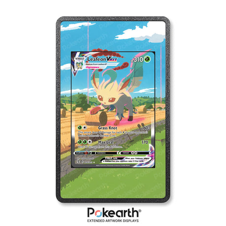 Leafeon VMAX 205/203 - Custodia con Artwork Esteso per Carte Pokémon - Display Case Extended Artwork Pokearth