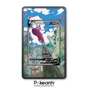 Medicham V 186/203 - Custodia con Artwork Esteso per Carte Pokémon - Display Case Extended Artwork Pokearth