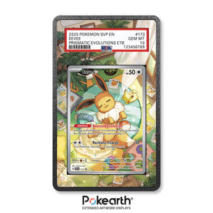 Eevee SVP 173 - Graded Card Extended Artwork Display Case - Display Case Extended Artwork Pokearth
