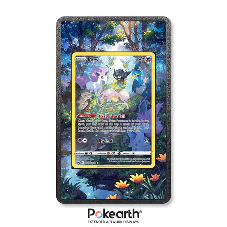 Mew GG10/GG70 - Custodia con Artwork Esteso per Carte Pokémon - Display Case Extended Artwork Pokearth