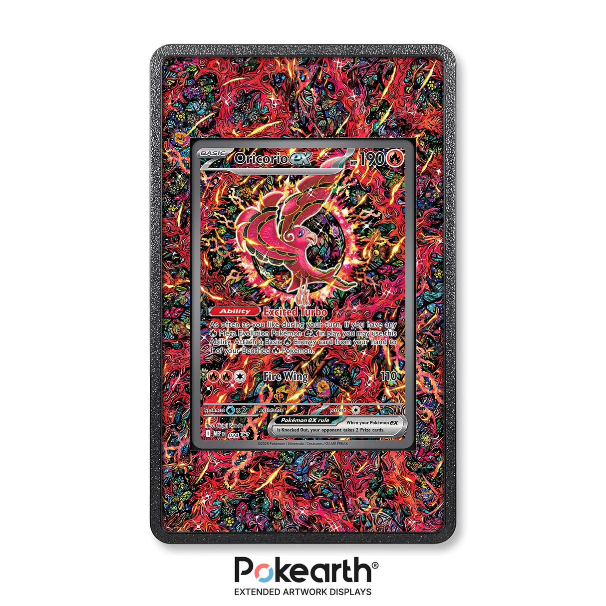 Oricorio ex MEP 024 - Custodia con Artwork Esteso per Carte Pokémon - Display Case Extended Artwork Pokearth