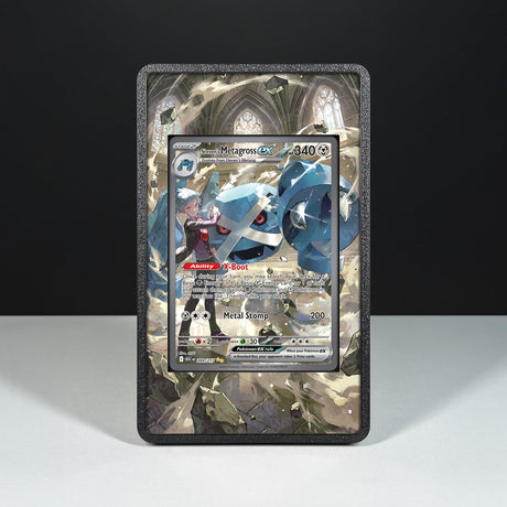Metagross ex di Rocco 289/217 - Custodia con Artwork Esteso per Carte Pokémon - Display Case Extended Artwork Pokearth