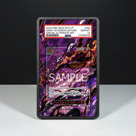 St. Jaygarcia Saturn OP13-083 - Custodia con Artwork Esteso per Carte Gradate - Display Case Extended Artwork Pokearth