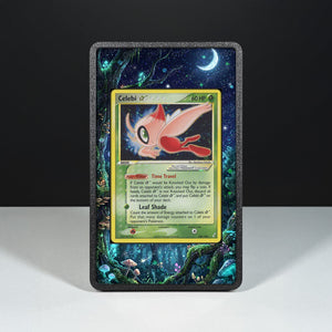 Celebi Gold Star 100/100 - Custodia con Artwork Esteso per Carte Pokémon - Display Case Extended Artwork Pokearth