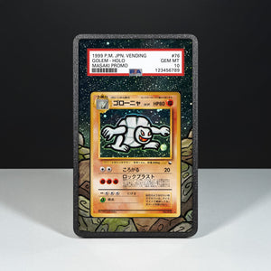 Golem No. 076 - Graded Card Extended Artwork Display Case - Display Case Extended Artwork Pokearth