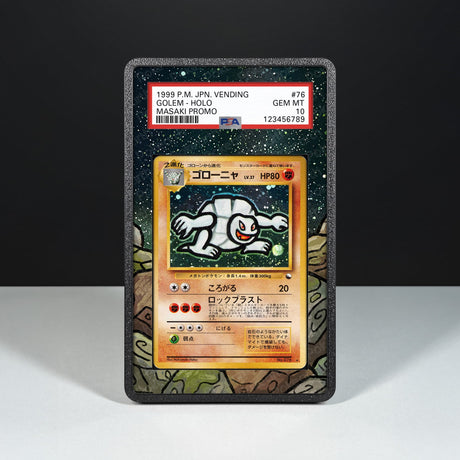 Golem No. 076 - Graded Card Extended Artwork Display Case - Display Case Extended Artwork Pokearth
