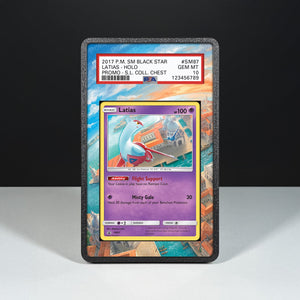 Latias SM 87 - Graded Card Extended Artwork Display Case - Display Case Extended Artwork Pokearth