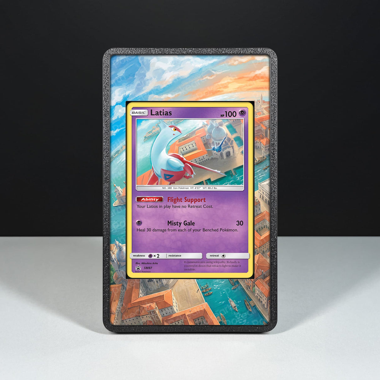 Latias SM 87 - Custodia con Artwork Esteso per Carte Pokémon - Display Case Extended Artwork Pokearth
