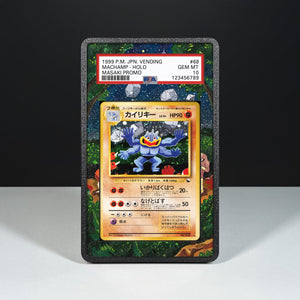 Machamp No. 068 - Graded Card Extended Artwork Display Case - Display Case Extended Artwork Pokearth