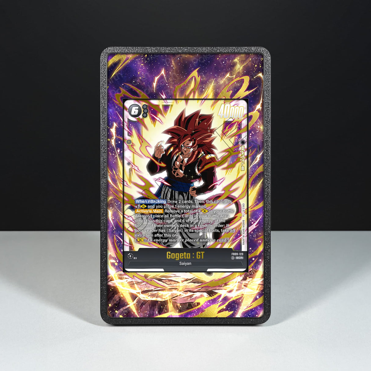 Gogeta : GT FB09-123 - Custodia con Artwork Esteso per Carte Dragon Ball - Display Case Extended Artwork Pokearth