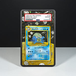 Omastar No. 139 - Graded Card Extended Artwork Display Case - Display Case Extended Artwork Pokearth