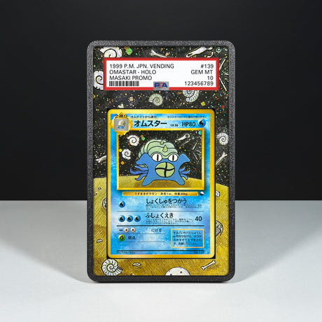 Omastar No. 139 - Graded Card Extended Artwork Display Case - Display Case Extended Artwork Pokearth