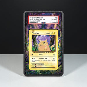 Pikachu 35/108 - Graded Card Extended Artwork Display Case - Display Case Extended Artwork Pokearth