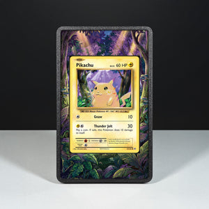 Pikachu 35/108 - Custodia con Artwork Esteso per Carte Pokémon - Display Case Extended Artwork Pokearth