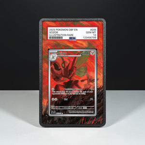 Scizor 205/197 - Graded Card Extended Artwork Display Case - Display Case Extended Artwork Pokearth