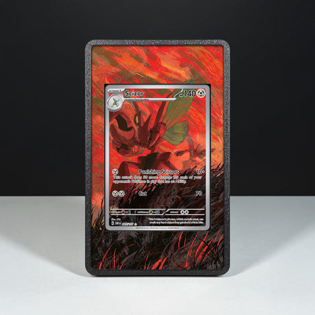 Scizor 205/197 - Custodia con Artwork Esteso per Carte Pokémon - Display Case Extended Artwork Pokearth