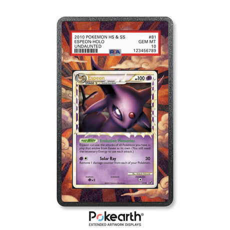 Espeon 81/90 - Graded Card Extended Artwork Display Case - Display Case Extended Artwork Pokearth