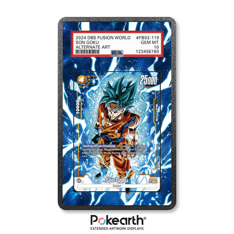 Son Goku FB02-119 - Graded Card Extended Artwork Display Case - Display Case Extended Artwork Pokearth