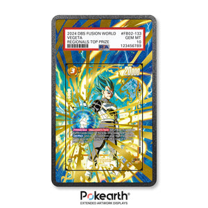 Vegeta FB02-133 - Graded Card Extended Artwork Display Case - Display Case Extended Artwork Pokearth