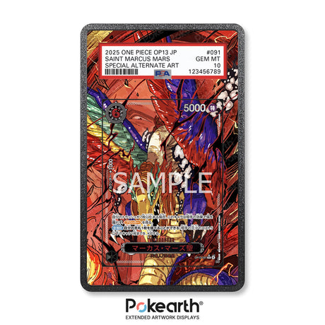 St. Marcus Mars OP13-091 - Custodia con Artwork Esteso per Carte Gradate - Display Case Extended Artwork Pokearth