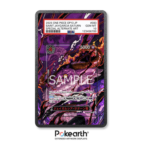 St. Jaygarcia Saturn OP13-083 - Custodia con Artwork Esteso per Carte Gradate - Display Case Extended Artwork Pokearth