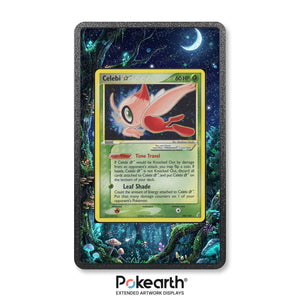 Celebi Gold Star 100/100 - Custodia con Artwork Esteso per Carte Pokémon - Display Case Extended Artwork Pokearth