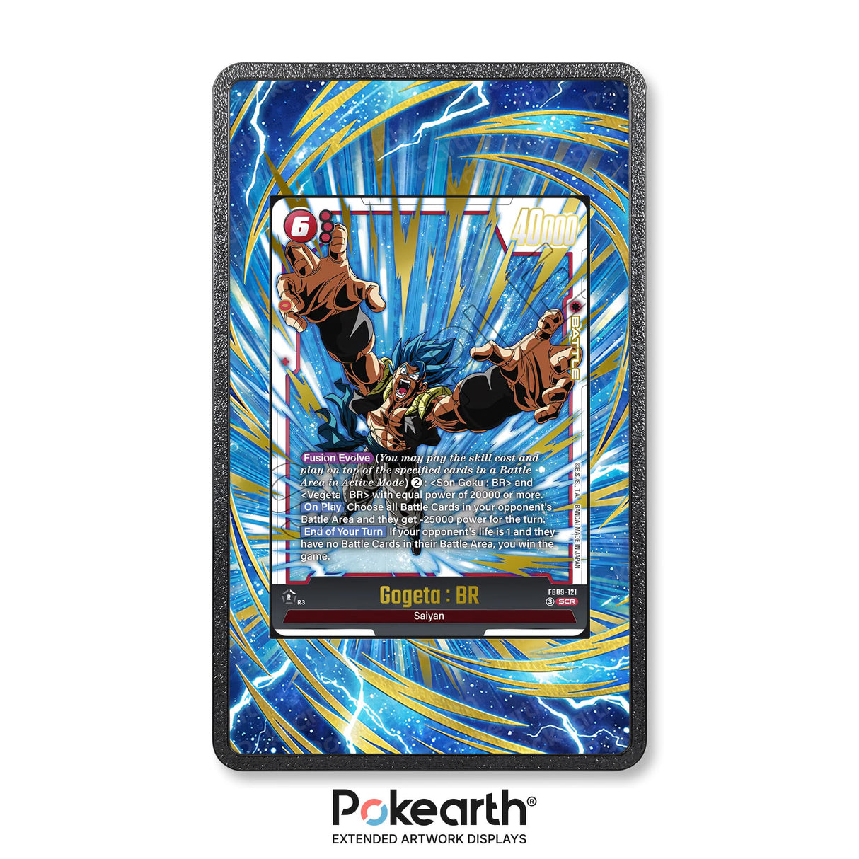 Gogeta : BR FB09-121 - Custodia con Artwork Esteso per Carte Dragon Ball - Display Case Extended Artwork Pokearth