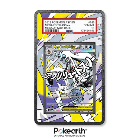 Mega Froslass ex 265/217 - Graded Card Extended Artwork Display Case - Display Case Extended Artwork Pokearth