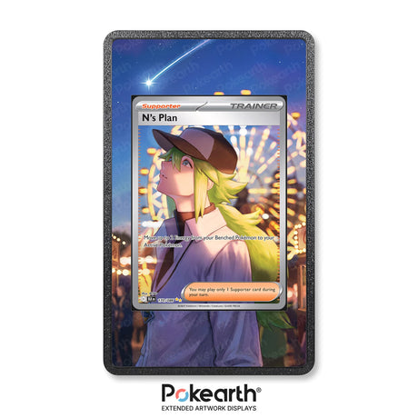 Piano di N 170/086 - Custodia con Artwork Esteso per Carte Pokémon - Display Case Extended Artwork Pokearth