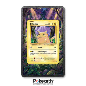 Pikachu 35/108 - Custodia con Artwork Esteso per Carte Pokémon - Display Case Extended Artwork Pokearth