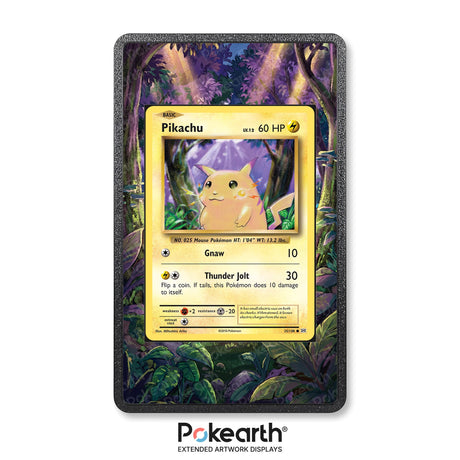 Pikachu 35/108 - Custodia con Artwork Esteso per Carte Pokémon - Display Case Extended Artwork Pokearth
