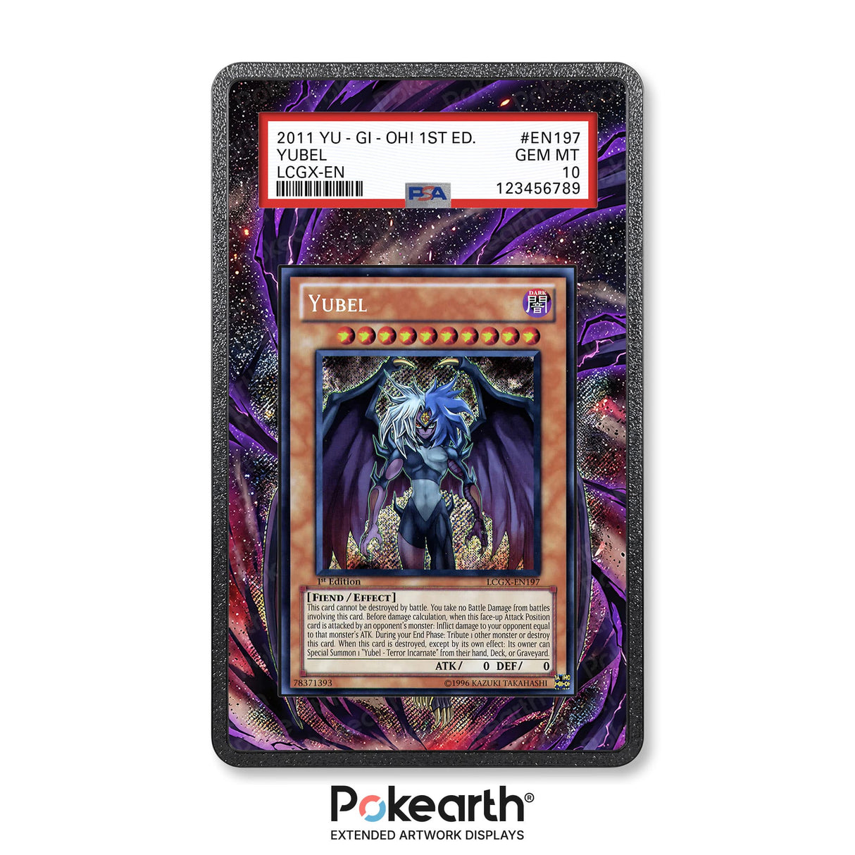 Yubel EN197 - Custodia con Artwork Esteso per Carte Gradate - Display Case Extended Artwork Pokearth