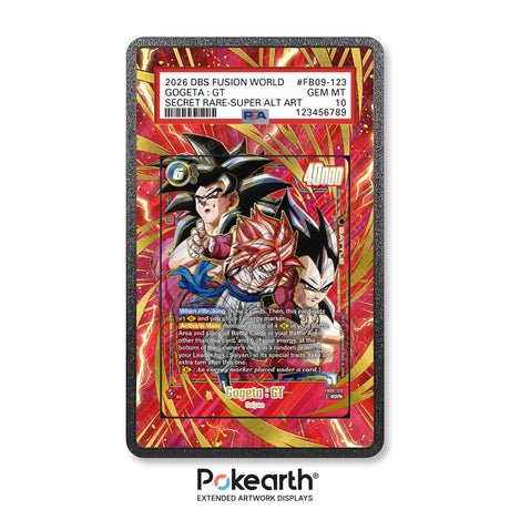 Gogeta : GT FB09-123 - Graded Card Extended Artwork Display Case - Display Case Extended Artwork Pokearth