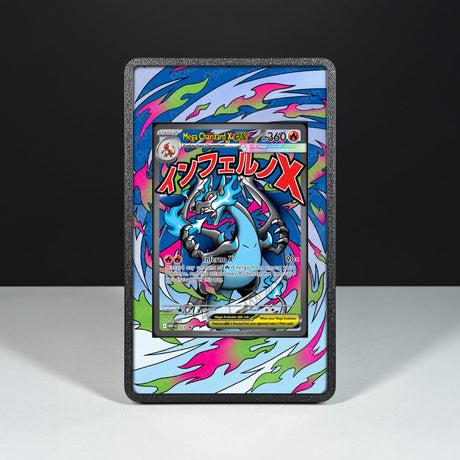 Mega Charizard X ex MEP 023 - Custodia con Artwork Esteso per Carte Pokémon - Display Case Extended Artwork Pokearth
