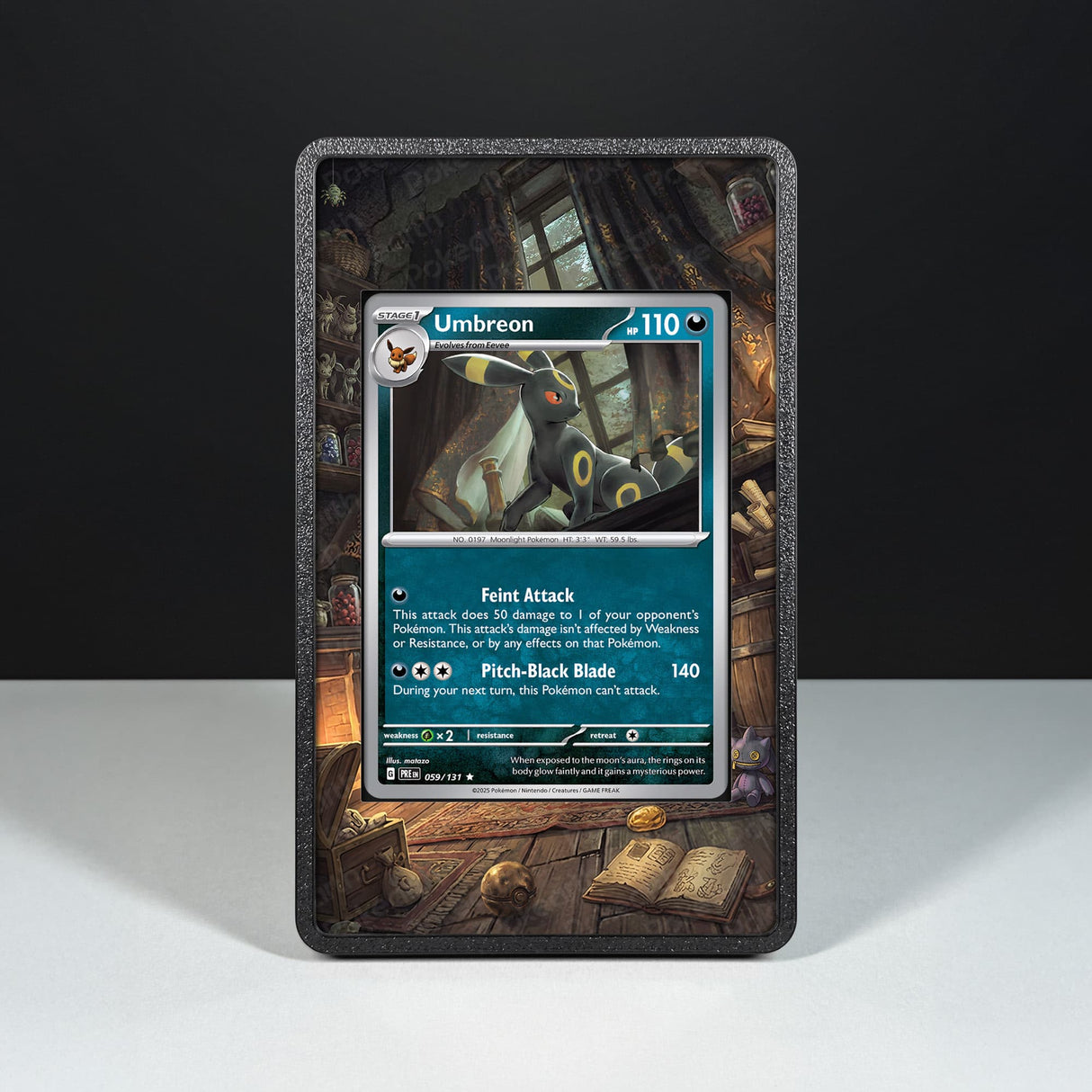 Umbreon 059/131 - Custodia con Artwork Esteso per Carte Pokémon - Display Case Extended Artwork Pokearth