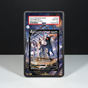 Umbreon V TG22/TG30 - Custodia con Artwork Esteso per Carte Gradate - Display Case Extended Artwork Pokearth