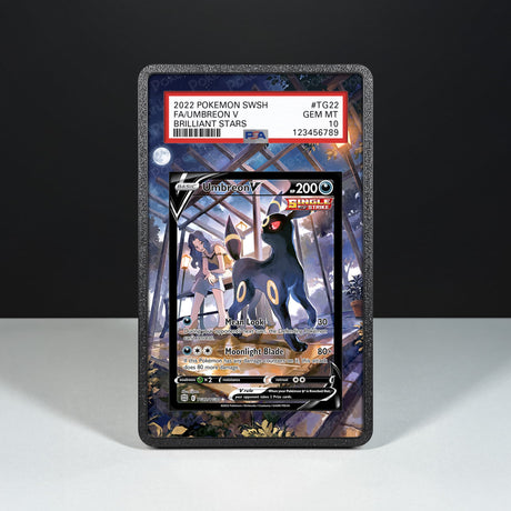 Umbreon V TG22/TG30 - Custodia con Artwork Esteso per Carte Gradate - Display Case Extended Artwork Pokearth