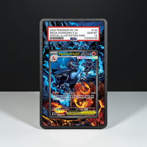 Mega Charizard X ex 125/094 - Graded Card Extended Artwork Display Case - Display Case Extended Artwork Pokearth