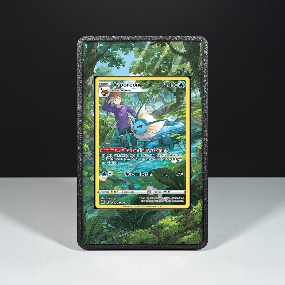 Vaporeon TG02/TG30 - Pokémon Extended Artwork Display Case - Display Case Extended Artwork Pokearth
