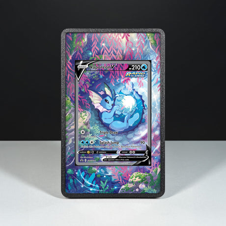 Vaporeon V SWSH 181 - Custodia con Artwork Esteso per Carte Pokémon - Display Case Extended Artwork Pokearth