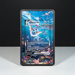 Vaporeon VMAX SWSH 182 - Custodia con Artwork Esteso per Carte Pokémon - Display Case Extended Artwork Pokearth