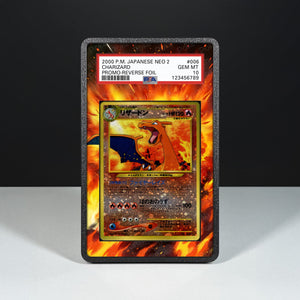 Charizard No. 006 - Graded Card Extended Artwork Display Case - Display Case Extended Artwork Pokearth