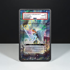Cinderella - Stouthearted 42/P1 - Custodia con Artwork Esteso per Carte Gradate - Display Case Extended Artwork Pokearth