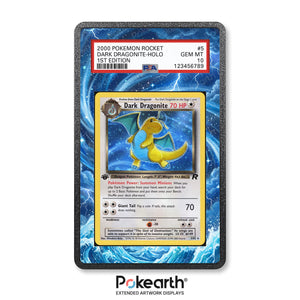 Dark Dragonite 5/82 - Graded Card Extended Artwork Display Case - Display Case Extended Artwork Pokearth
